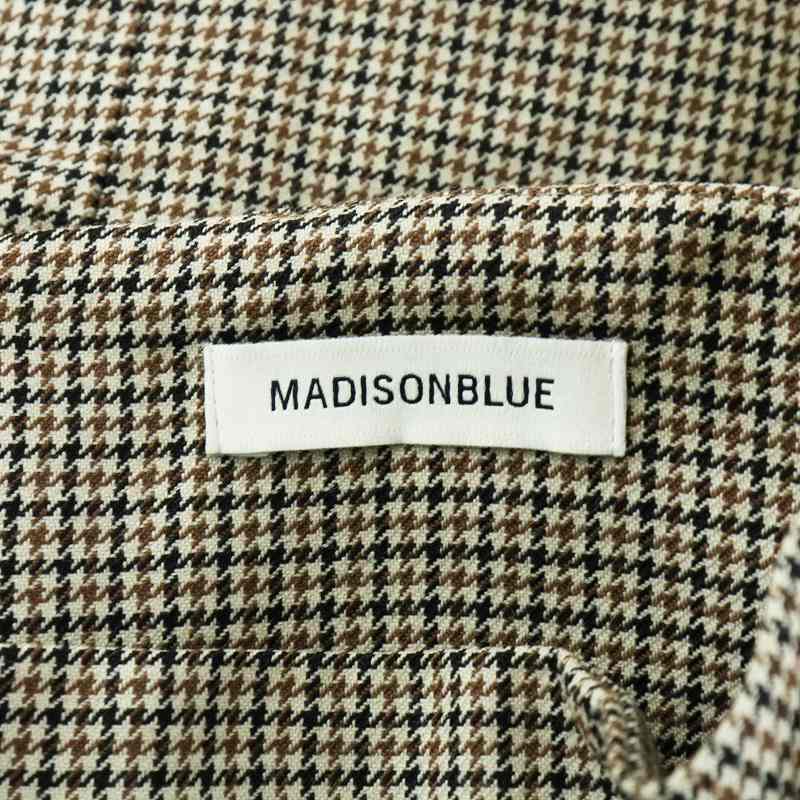 美品✨マディソンブルー 千鳥格子 タイトスカート チェック柄 ウール ミモレ S マディソンブルー MADISONBLUE タイトスカート ミモレ ロング