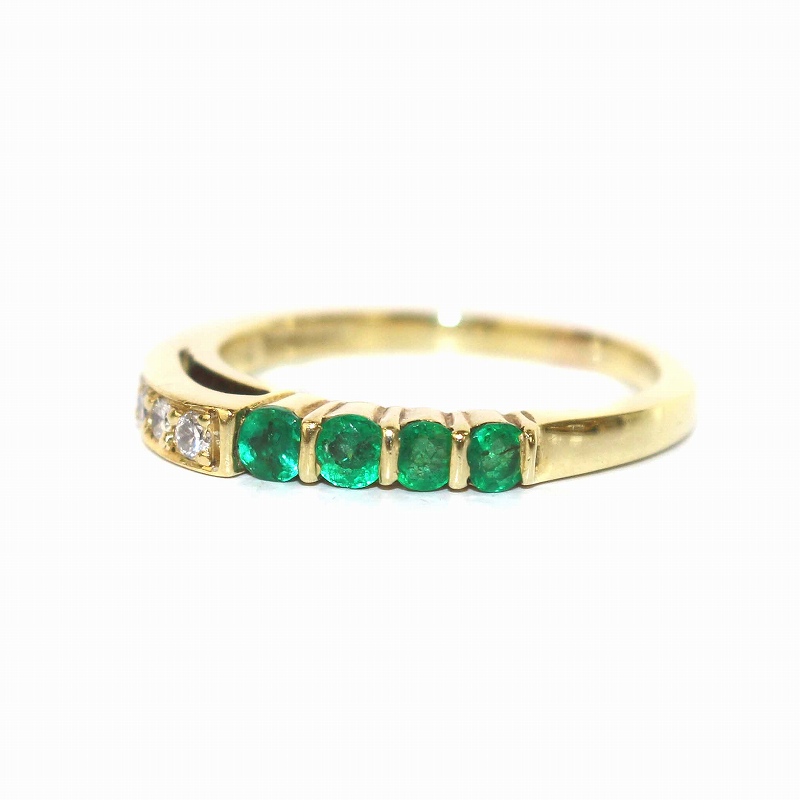 ティファニー TIFFANY & CO. 指輪 リング K18 エメラルド ヴィンテージ 