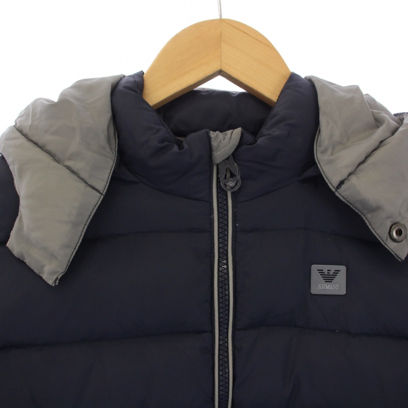⭐︎ ARMANI JUNIOR ダウンジャケット　ネイビー　10A 142cm アルマーニ ジュニア ARMANI Jr ダウンジャケット ジップアップ