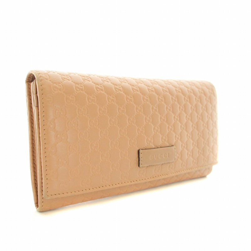 グッチ GUCCI アウトレット品 マイクログッチシマ 長財布 二つ折り
