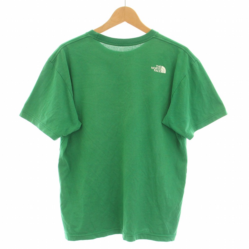 【新品】　ノースフェイス　半袖　Tシャツ　ナイロン　ロゴ　緑　M　★日本未発売★ 新品】 ノースフェイス 半袖 Tシャツ ナイロン ロゴ 緑 M ☆日本