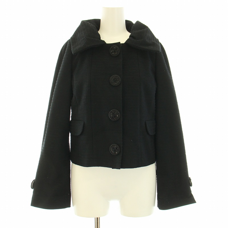 新品☆TO BE CHIC トゥービーシック☆ツイードノーカラージャケット 痛 