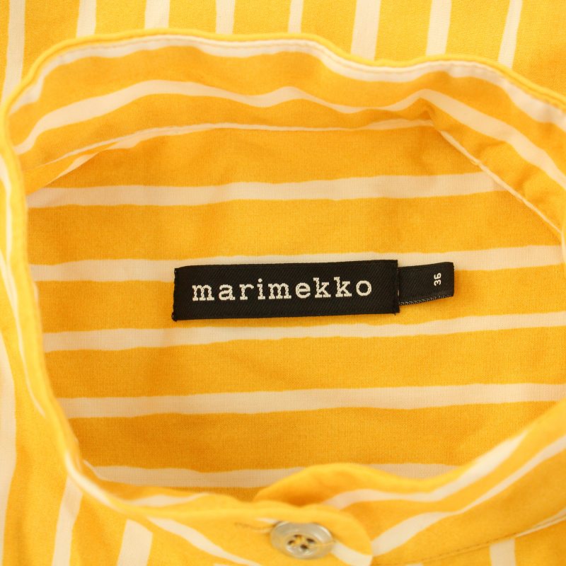 Marimekko/shirt onepiece/yellow/ladies/マリメッコ/シャツ
