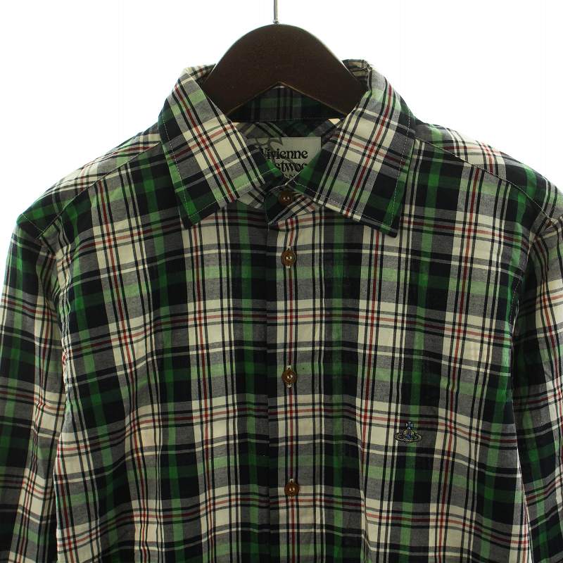 Vivienne Westwood MAN タータンチェックシャツ オーブ ヴィヴィアンウエストウッドマン Vivienne Westwood MAN オーブ