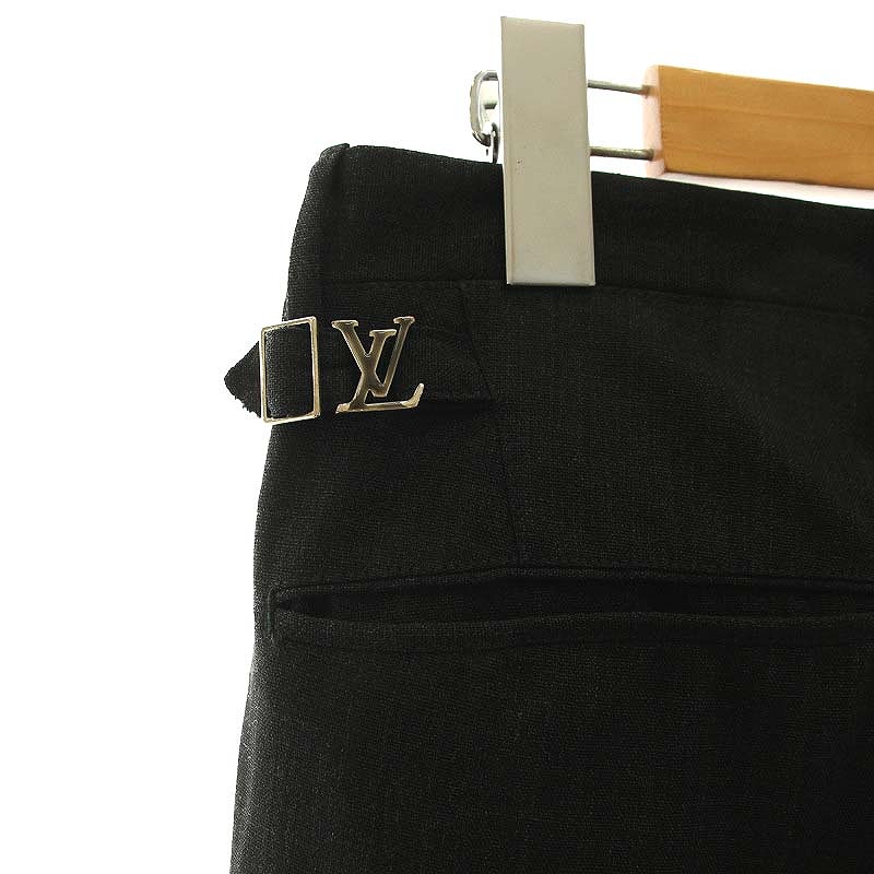 ルイヴィトン LOUIS VUITTON LV金具 サイドシンチ パンツ スラックス 