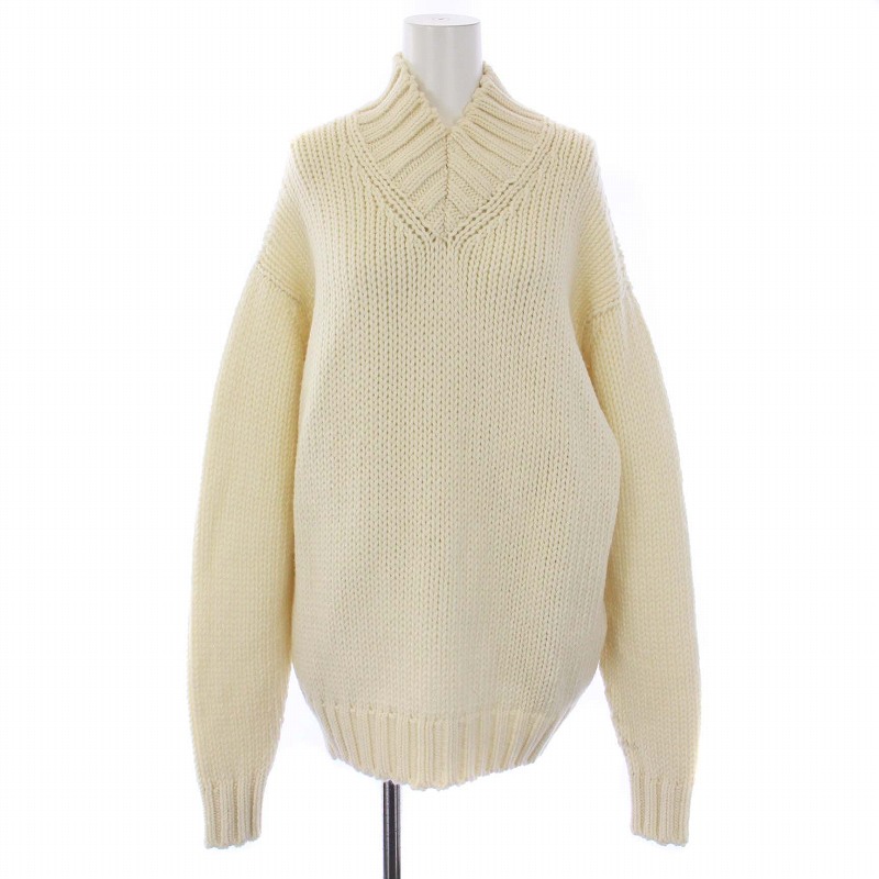オーラリー AURALEE 20AW SUPER FINE WOOL AIRY KNIT V-NECK P/O 