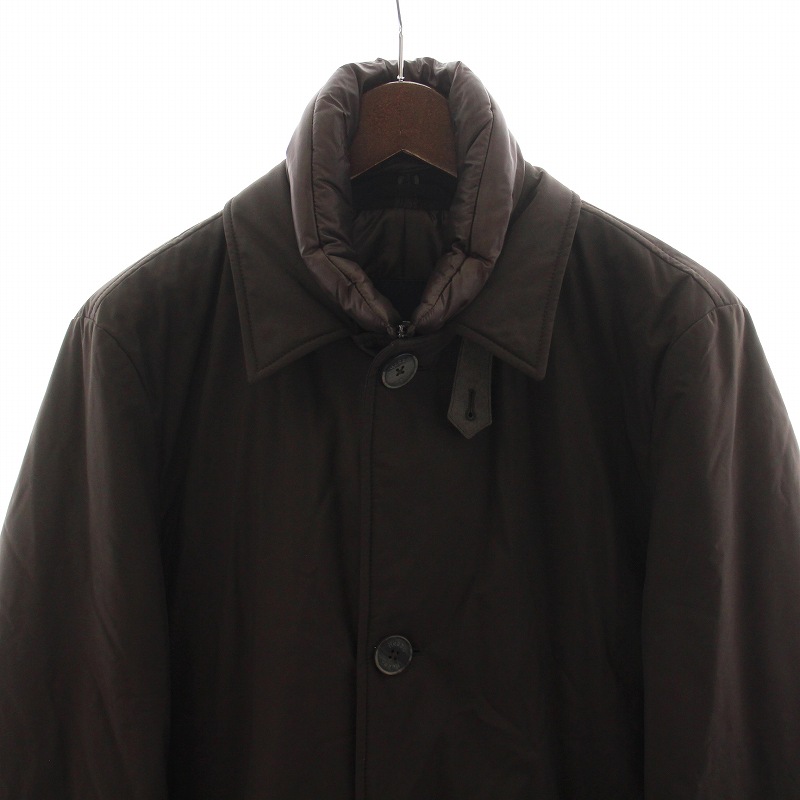 HERNO ヘルノ ライナー ニット ダッフルコート 48 グレー 中綿