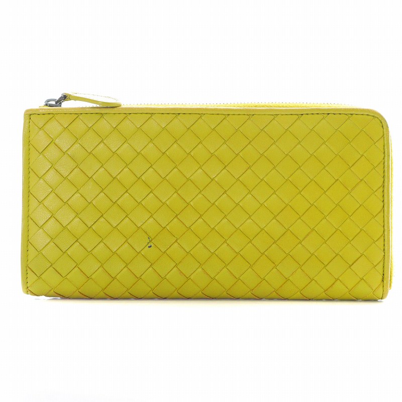 ボッテガヴェネタ BOTTEGA VENETA イントレチャート 長財布 L字 