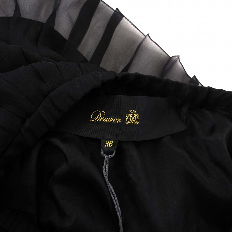 未使用品 ドゥロワー Drawer タグ付き プリーツスカート ひざ丈  