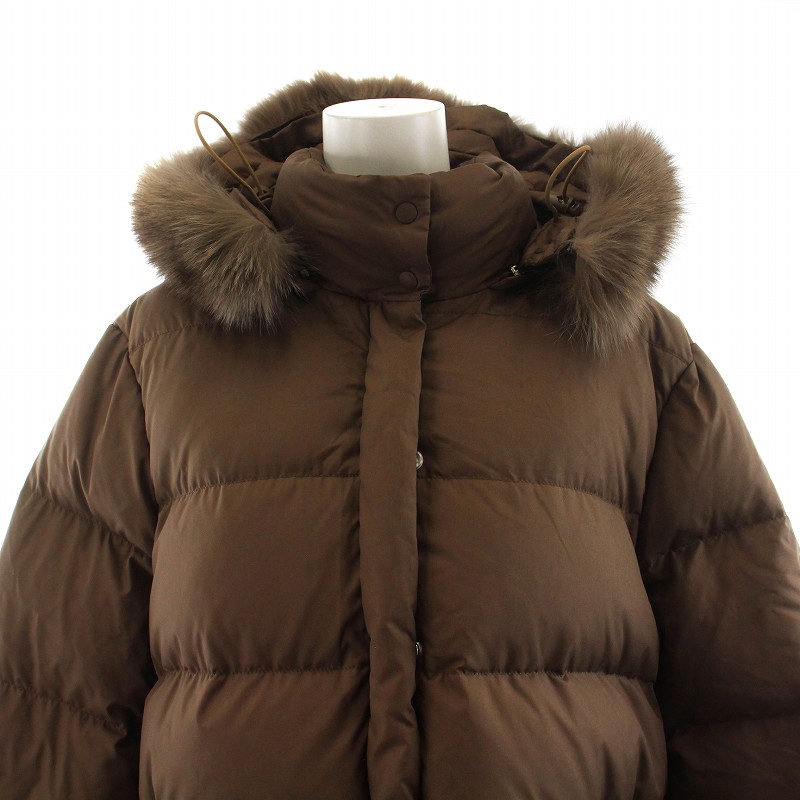 モンクレール MONCLER 茶タグ ダウンジャケット ファー フード