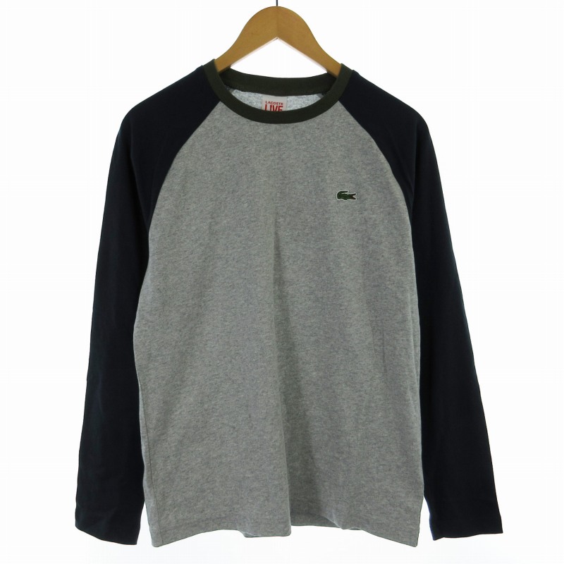 未使用品 ラコステ LACOSTE L!VE タグ付 AH0758 Vネックセーター ニット ロゴ ネイビー 4 L 0404 メンズ お値下げ 新品未使用タグ付き LACOSTE L!VE BACKPACK