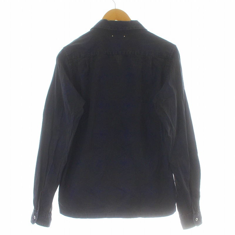 マインデニム MINEDENIM Ombre Check Denim Open Collor SH