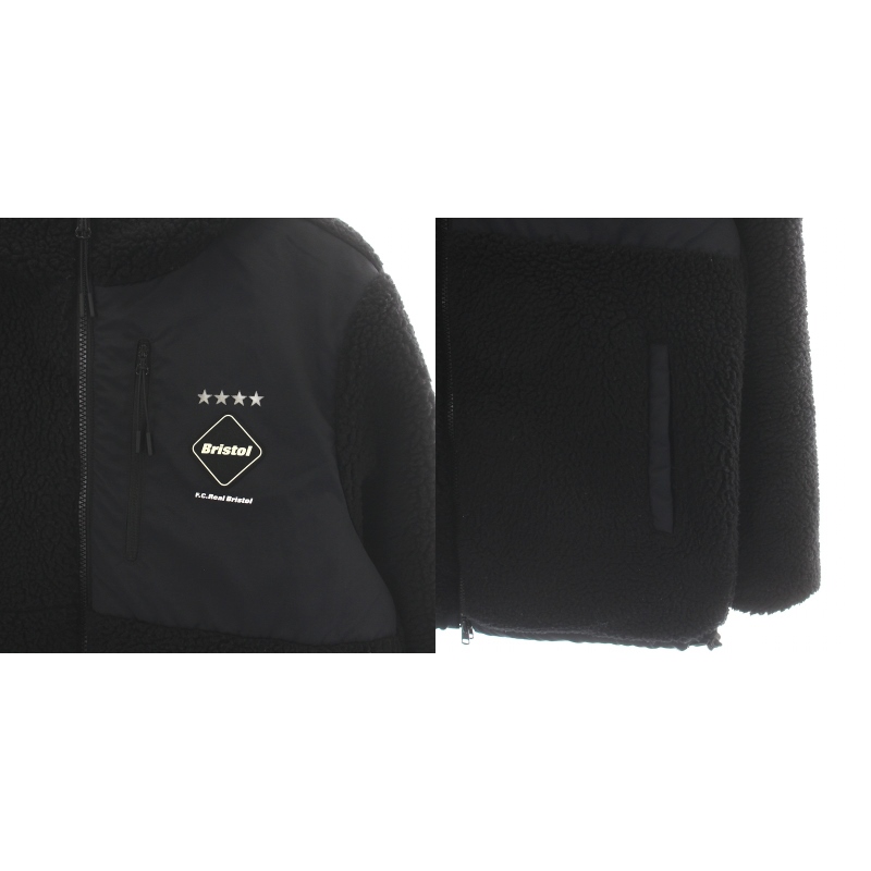 FCRB ナイロンジャケット ブラック Bristolロゴ リバーシブルSOPH