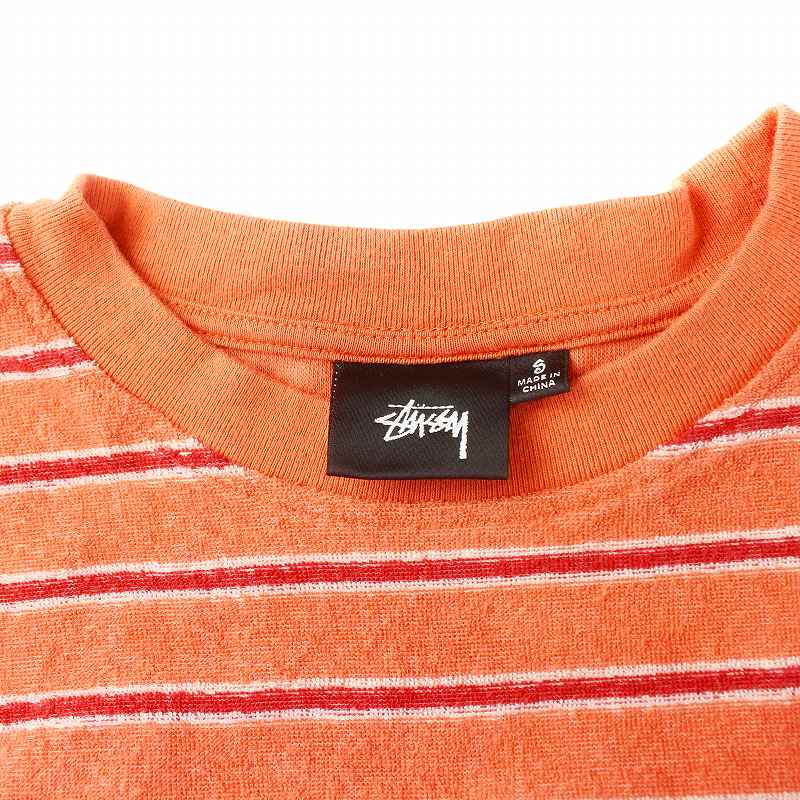 ステューシー STUSSY Tシャツ カットソー 半袖 クルーネック パイル地 
