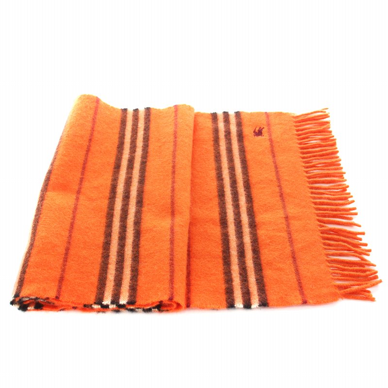 バーバリーブラックレーベル BURBERRY BLACK LABEL マフラー フリンジ