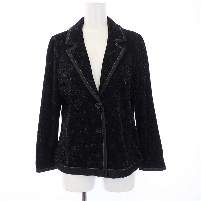 レオナール　ジャケット LEONARD レオナール黒テーラードジャケット LEONARD レオナール