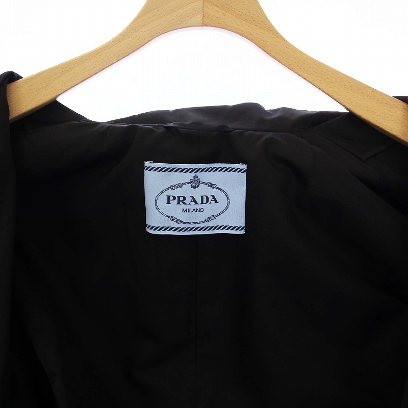 プラダ PRADA 20年製 ジャケット ブルゾン ドルマンスリーブ ペプラム 