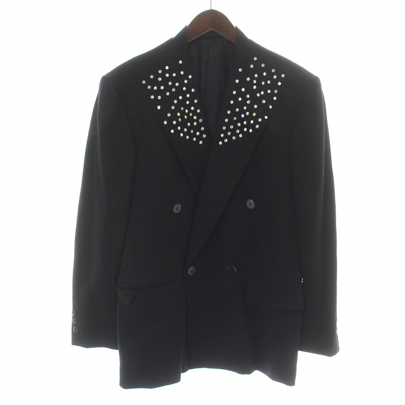 ルナマティーノ LUNA MATTINO テーラードジャケット ノーカラー ダブル  