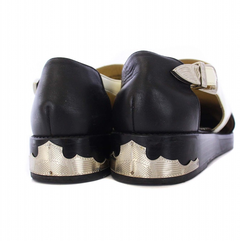 トーガ プルラ TOGA PULLA コンビフラットシューズ メタルストラップ  