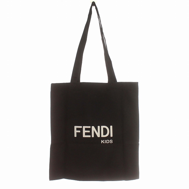 フェンディ FENDI ノベルティ トートバッグ キャンバス KIDS 黒  