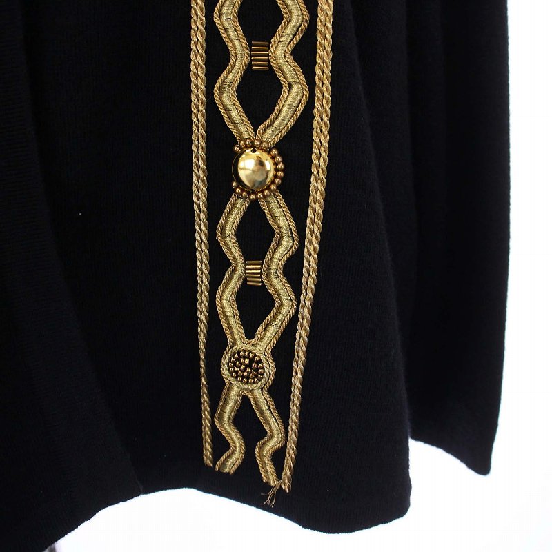 【美品】クリスチャンディオール　プレタポルテ　カーディガン　ブラック クリスチャンディオール Christian Dior プレタポルテ