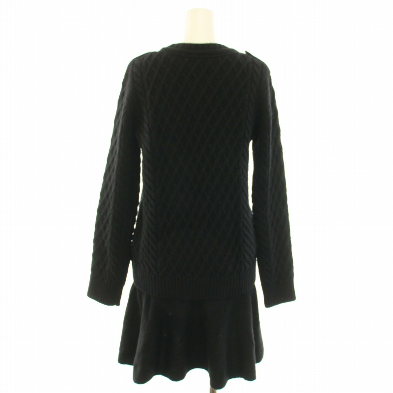 バーバリーブルーレーベル ニットワンピース 黒 Burberry ニットワンピース バーバリーブルーレーベル ニット