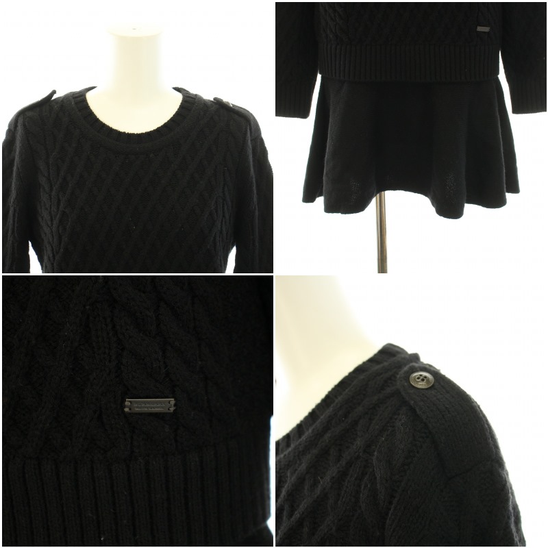 バーバリーブルーレーベル BURBERRY BLUE LABEL ニットワンピース ひざ