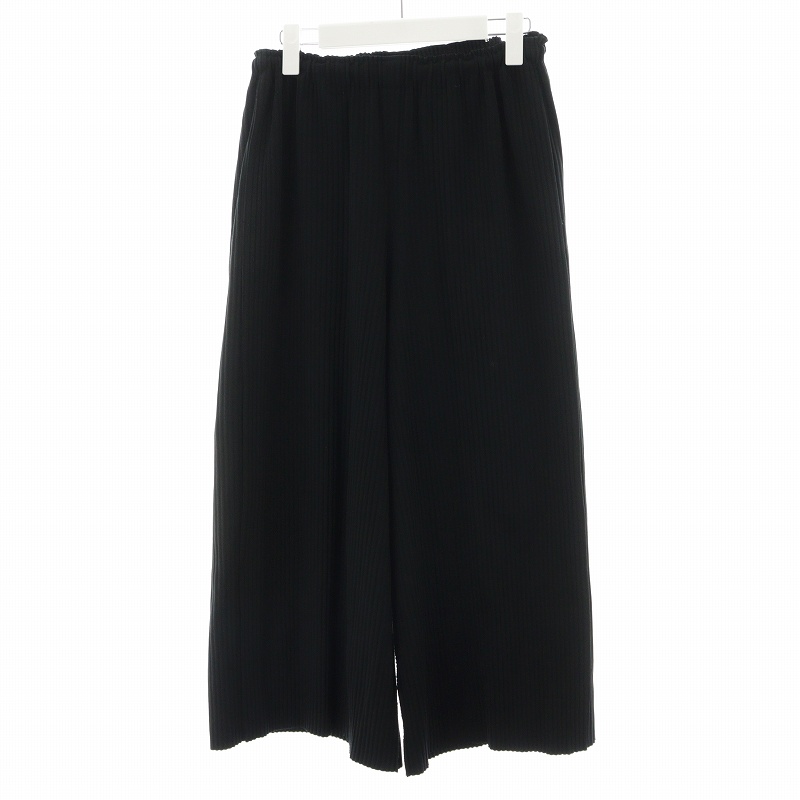 ミーイッセイミヤケ me ISSEY MIYAKE イージーパンツ ワイドパンツ 黒  