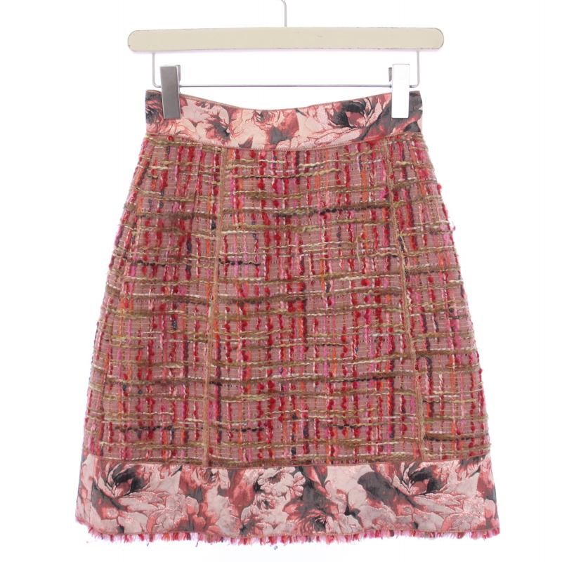 Dolce Gabbana ツイード花柄スカート