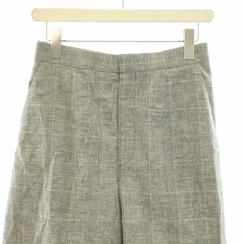 未使用品 エンフォルド ENFOLD 21SS ワイドパンツ ジップフライ グレン  