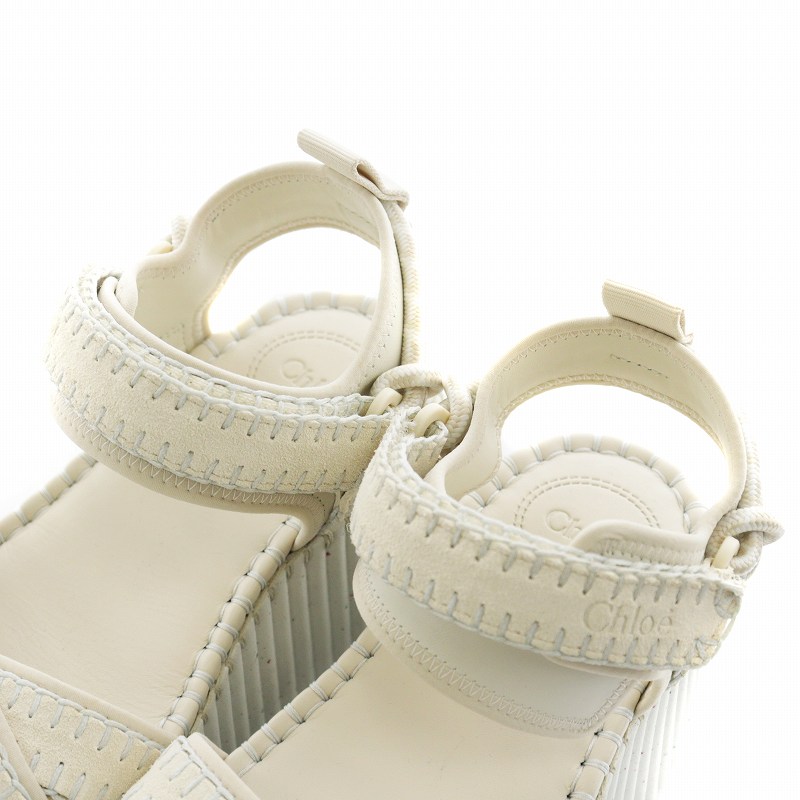 クロエ CHLOE 24SS Nama サンダル ウェッジソール 厚底 アンクル 