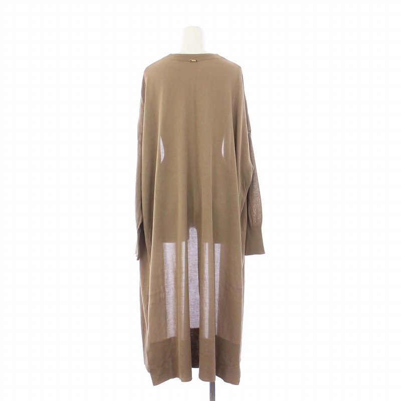 ミューズ ドゥーズィエム クラス 19SS シェイクコード Vネック ロングカーディガン ニット 長袖 トッパー ダークベージュ Deuxieme Classe（ドゥーズィエムクラス）の「shake code V