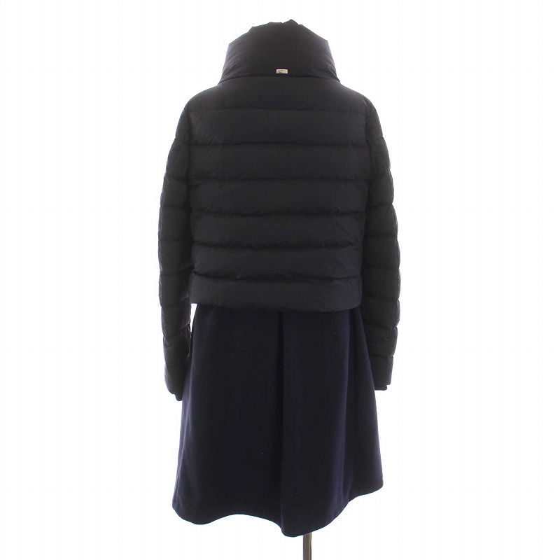 ヘルノ HERNO ダウンコート ロング ウール 切替 ジップアップ アウター  