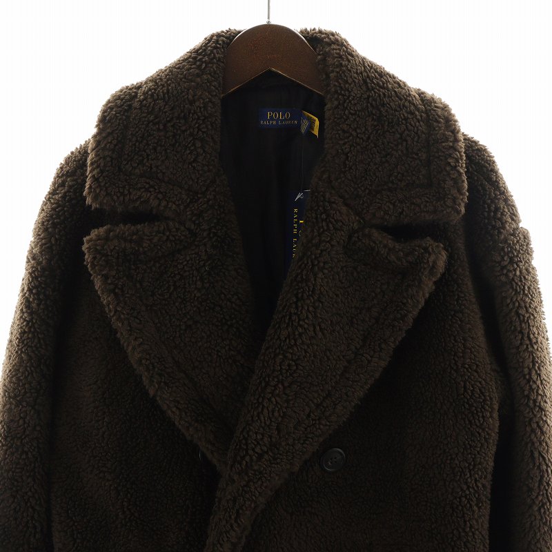 ほぼ未使用 POLO RALPH LAUREN ファーコート ボアコート ロング rlw-o 