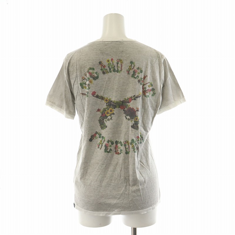 ロアー roar Tシャツ カットソー 半袖 バックプリント フラワー 