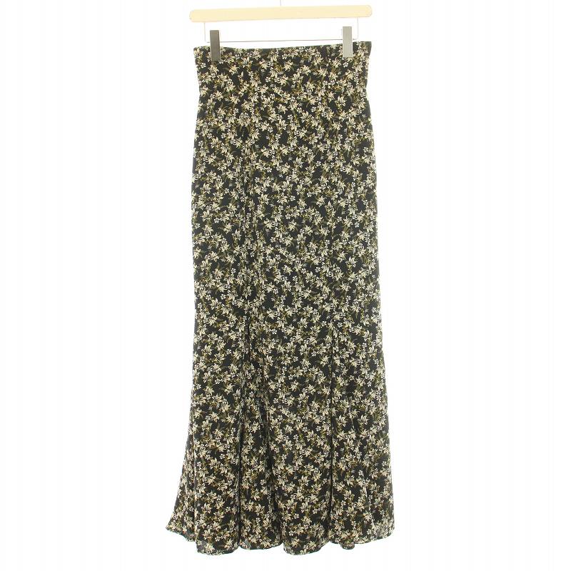 SNIDEL 花柄 プリントフレアスカート フレアプリントスカート(ロング