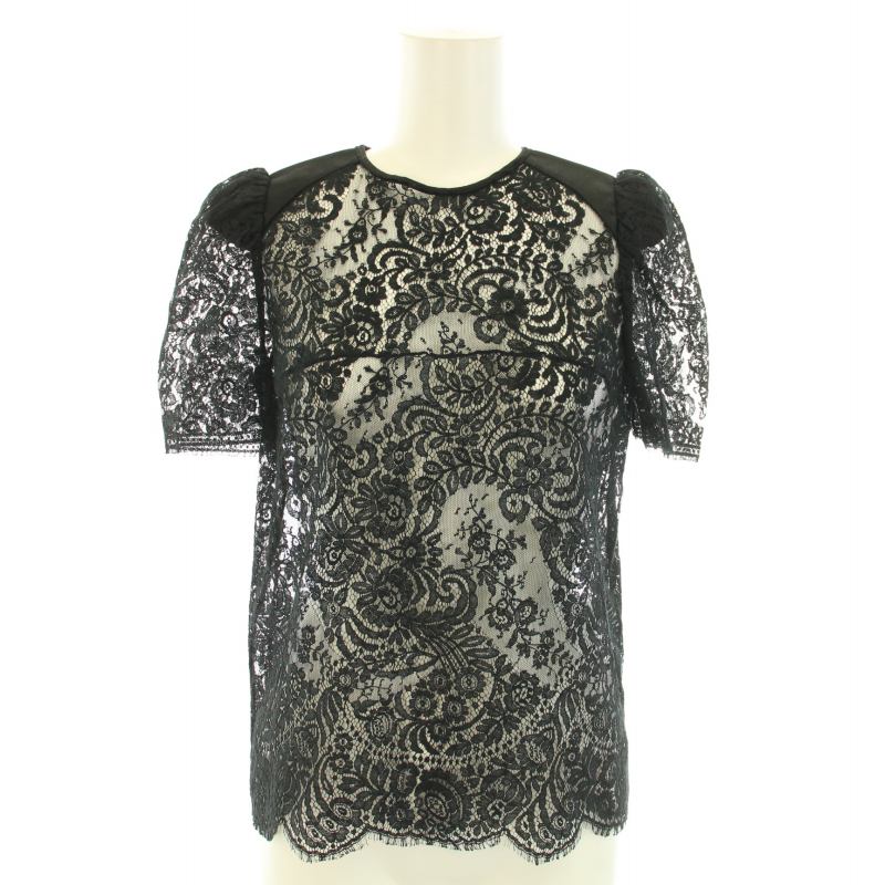 ドゥロワー Drawer レース フレンチスリーブ ブラウス36