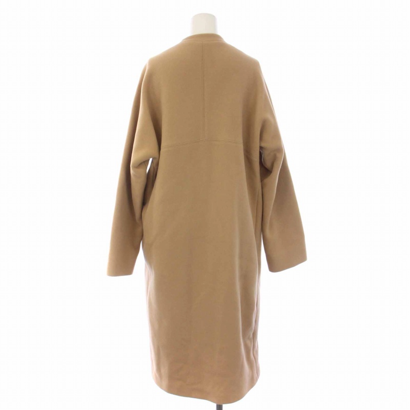 コントワーデコトニエカシミヤ混高級ロングコートコサージュ付き