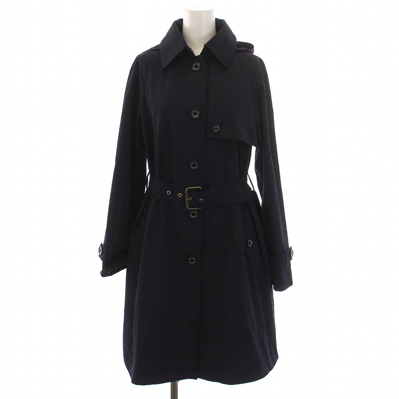 ブラックレーベルクレストブリッジ ノバチェック トレンチコート L紺ステンカラー ブラックレーベル クレストブリッジ チェック ボンディング