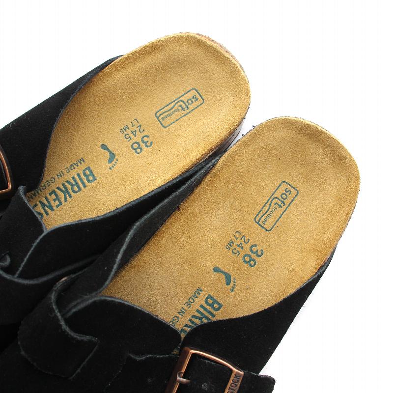 BIRKENSTOCK サボサンダル 黒38（24.5cm）