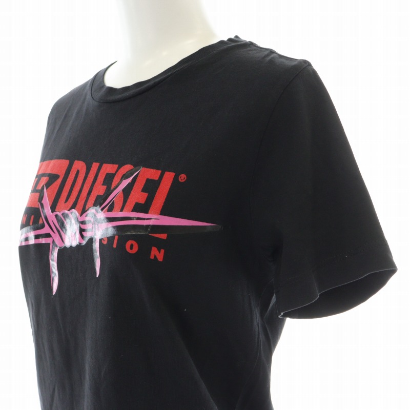 DIESEL ロゴプリント Tシャツ 黒 DIESEL ロゴプリントTシャツ
