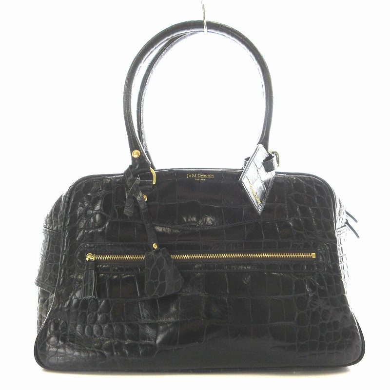J&M Davidson VIVI ハンドバッグ クロコ型押し J＆M DAVIDSON VIVI / J＆Mデヴィッドソン 牛革 カウレザー