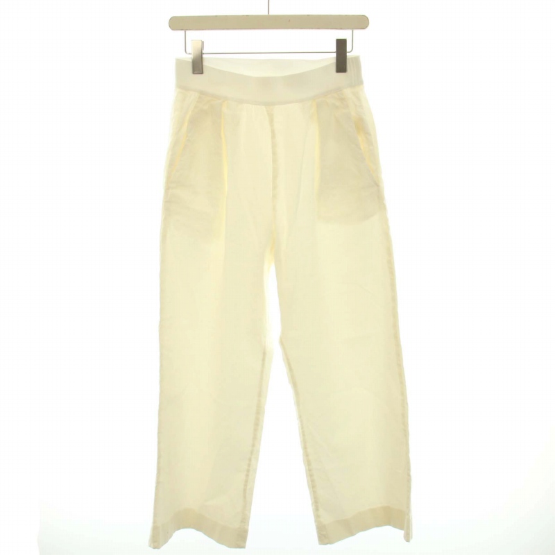 23SS 新品　タックパンツ　38 白 23SS 新品タックパンツ38 白