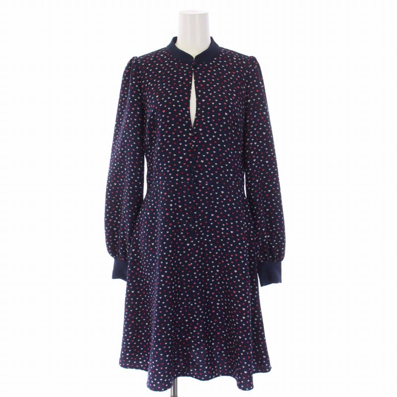 kate spade ケイトスペード ワンピース（S）紺/ネイビー 豹柄 フリル kate spade ケイトスペード ワンピース（S）紺/ネイビー 豹柄 フリル