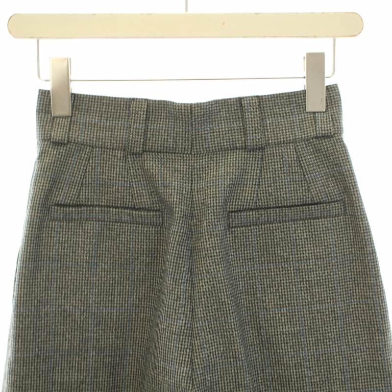 ミュウミュウ miumiu 19AW ウールハウンドトゥースショートパンツ 