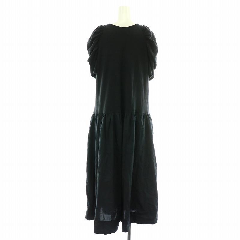 ★Merlette Athene サイズ：Large カラー：Black Merlette(マーレット)｜MYSTICA キーネックサイドティアー