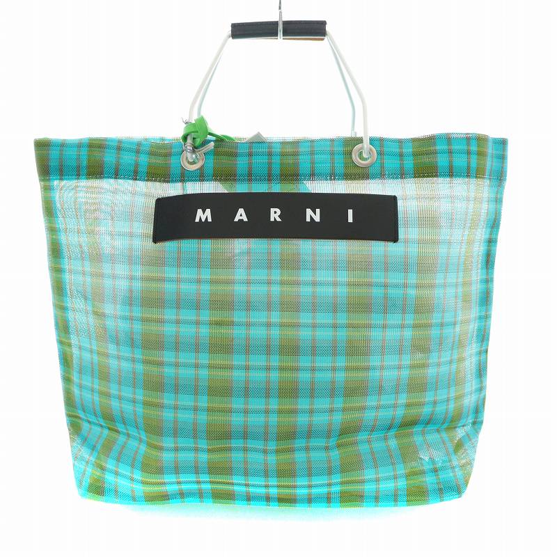 未使用品 マルニ MARNI マルニマーケット フラワーカフェ トートバッグ 