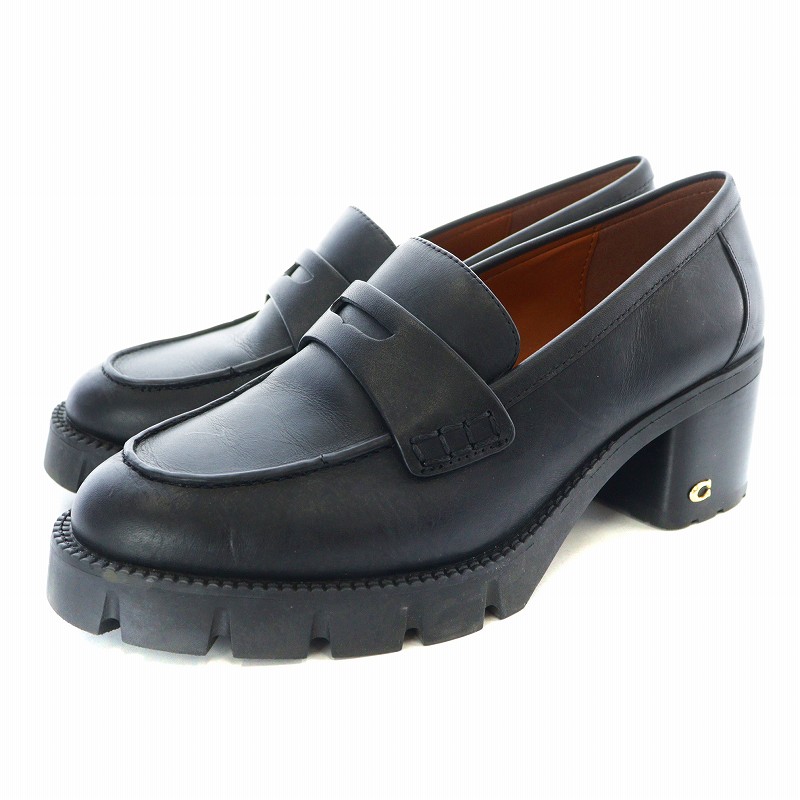 コーチ COACH ローファー ブラック 24cm COACH ブラック ローファー