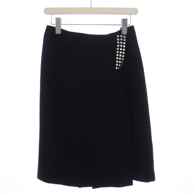 ジルサンダー JIL SANDER ラップスカート ミモレ丈 36 XXS 黒 ジルサンダー JIL SANDER ラップスカート ミモレ丈 36 XXS 黒