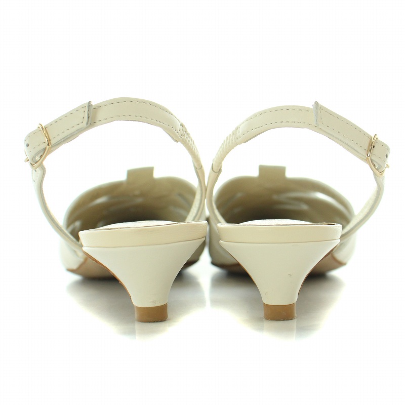 ユナイテッドアローズ　オデットエオディール　レザーメッシュバックベルトパンプス オデットエオディール Odette e Odile アローズ レザーメッシュバック